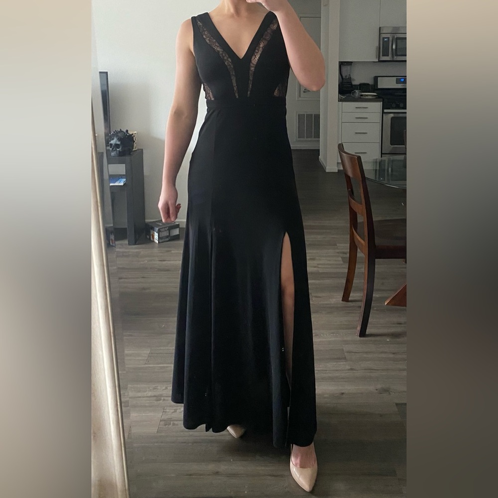 BCBG Ball Gown! Beautiful for a winter wedding or military ball!